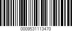 Código de barras (EAN, GTIN, SKU, ISBN): '0009531113470'