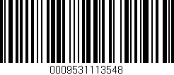 Código de barras (EAN, GTIN, SKU, ISBN): '0009531113548'