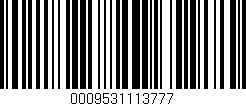 Código de barras (EAN, GTIN, SKU, ISBN): '0009531113777'