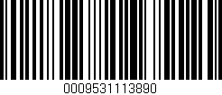 Código de barras (EAN, GTIN, SKU, ISBN): '0009531113890'