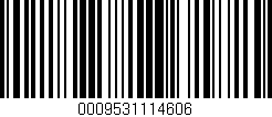 Código de barras (EAN, GTIN, SKU, ISBN): '0009531114606'