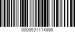 Código de barras (EAN, GTIN, SKU, ISBN): '0009531114996'