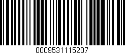 Código de barras (EAN, GTIN, SKU, ISBN): '0009531115207'