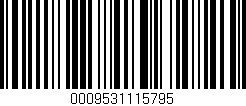 Código de barras (EAN, GTIN, SKU, ISBN): '0009531115795'