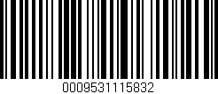 Código de barras (EAN, GTIN, SKU, ISBN): '0009531115832'