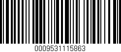 Código de barras (EAN, GTIN, SKU, ISBN): '0009531115863'