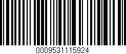 Código de barras (EAN, GTIN, SKU, ISBN): '0009531115924'