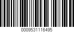 Código de barras (EAN, GTIN, SKU, ISBN): '0009531116495'
