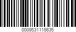 Código de barras (EAN, GTIN, SKU, ISBN): '0009531118635'