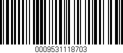 Código de barras (EAN, GTIN, SKU, ISBN): '0009531118703'