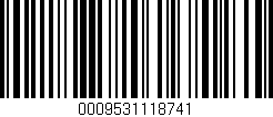 Código de barras (EAN, GTIN, SKU, ISBN): '0009531118741'