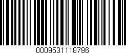 Código de barras (EAN, GTIN, SKU, ISBN): '0009531118796'