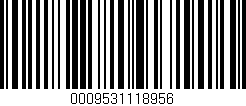 Código de barras (EAN, GTIN, SKU, ISBN): '0009531118956'