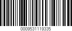 Código de barras (EAN, GTIN, SKU, ISBN): '0009531119335'