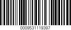 Código de barras (EAN, GTIN, SKU, ISBN): '0009531119397'