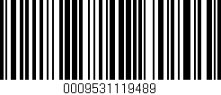 Código de barras (EAN, GTIN, SKU, ISBN): '0009531119489'