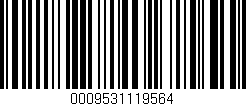 Código de barras (EAN, GTIN, SKU, ISBN): '0009531119564'