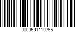 Código de barras (EAN, GTIN, SKU, ISBN): '0009531119755'