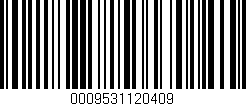 Código de barras (EAN, GTIN, SKU, ISBN): '0009531120409'