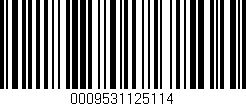 Código de barras (EAN, GTIN, SKU, ISBN): '0009531125114'