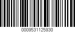 Código de barras (EAN, GTIN, SKU, ISBN): '0009531125930'