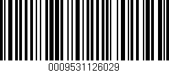 Código de barras (EAN, GTIN, SKU, ISBN): '0009531126029'
