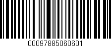 Código de barras (EAN, GTIN, SKU, ISBN): '00097885060601'