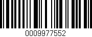 Código de barras (EAN, GTIN, SKU, ISBN): '0009977552'