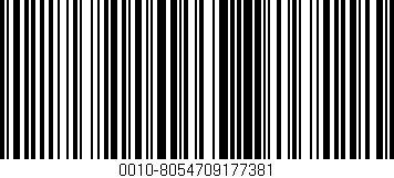 Código de barras (EAN, GTIN, SKU, ISBN): '0010-8054709177381'