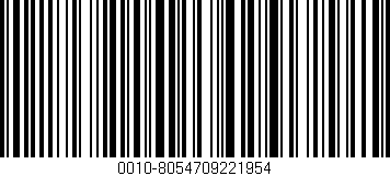 Código de barras (EAN, GTIN, SKU, ISBN): '0010-8054709221954'
