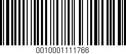 Código de barras (EAN, GTIN, SKU, ISBN): '0010001111766'