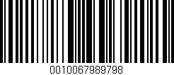 Código de barras (EAN, GTIN, SKU, ISBN): '0010067989798'