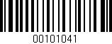 Código de barras (EAN, GTIN, SKU, ISBN): '00101041'