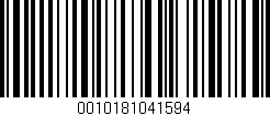 Código de barras (EAN, GTIN, SKU, ISBN): '0010181041594'