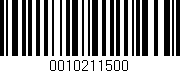 Código de barras (EAN, GTIN, SKU, ISBN): '0010211500'