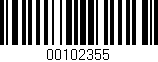 Código de barras (EAN, GTIN, SKU, ISBN): '00102355'