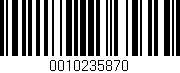 Código de barras (EAN, GTIN, SKU, ISBN): '0010235870'