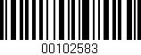Código de barras (EAN, GTIN, SKU, ISBN): '00102583'