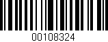 Código de barras (EAN, GTIN, SKU, ISBN): '00108324'