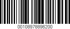 Código de barras (EAN, GTIN, SKU, ISBN): '00108978896200'