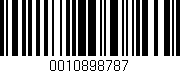 Código de barras (EAN, GTIN, SKU, ISBN): '0010898787'