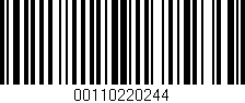 Código de barras (EAN, GTIN, SKU, ISBN): '00110220244'