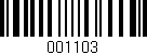 Código de barras (EAN, GTIN, SKU, ISBN): '001103'