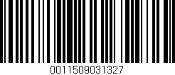 Código de barras (EAN, GTIN, SKU, ISBN): '0011509031327'