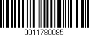 Código de barras (EAN, GTIN, SKU, ISBN): '0011780085'