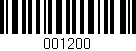 Código de barras (EAN, GTIN, SKU, ISBN): '001200'