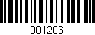 Código de barras (EAN, GTIN, SKU, ISBN): '001206'