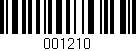 Código de barras (EAN, GTIN, SKU, ISBN): '001210'