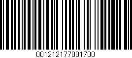 Código de barras (EAN, GTIN, SKU, ISBN): '001212177001700'
