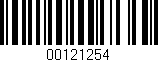 Código de barras (EAN, GTIN, SKU, ISBN): '00121254'